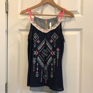 Santa Fe print summer  tank